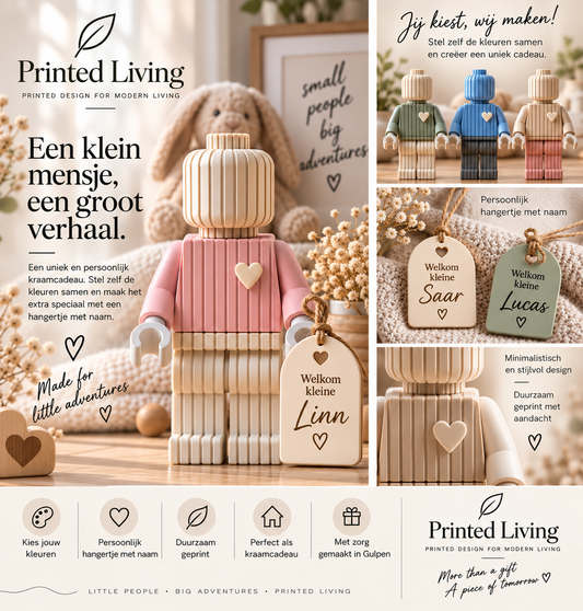 Little One – Persoonlijk 3D Geprint Kraamcadeau