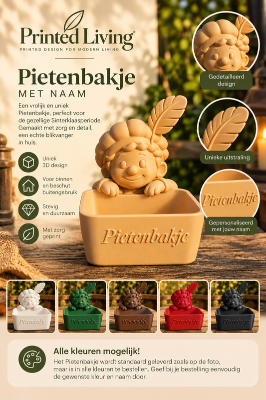 Gepersonaliseerde Pietenbakje met naam.