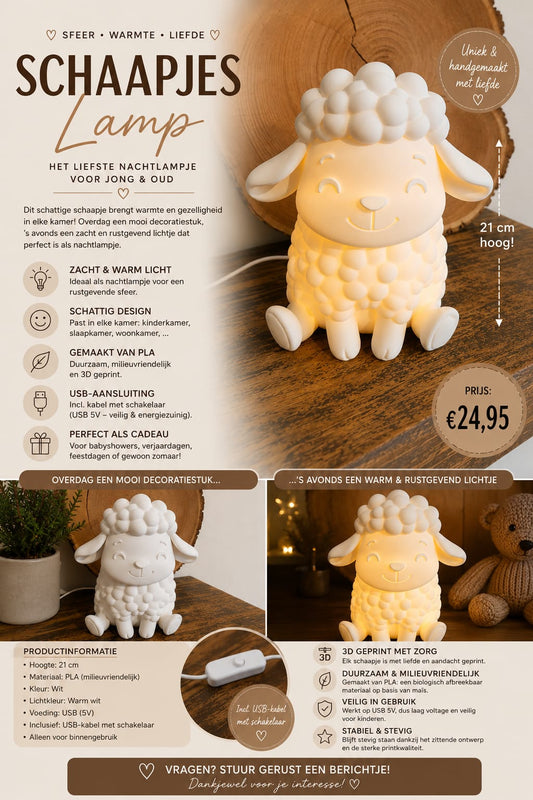 Schaapjes Lamp – productafbeelding met kenmerken